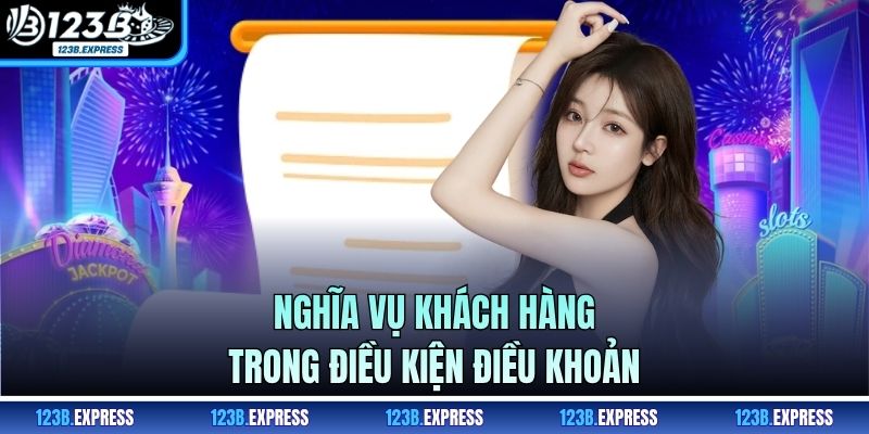 Nghĩa vụ khách hàng trong điều kiện điều khoản
